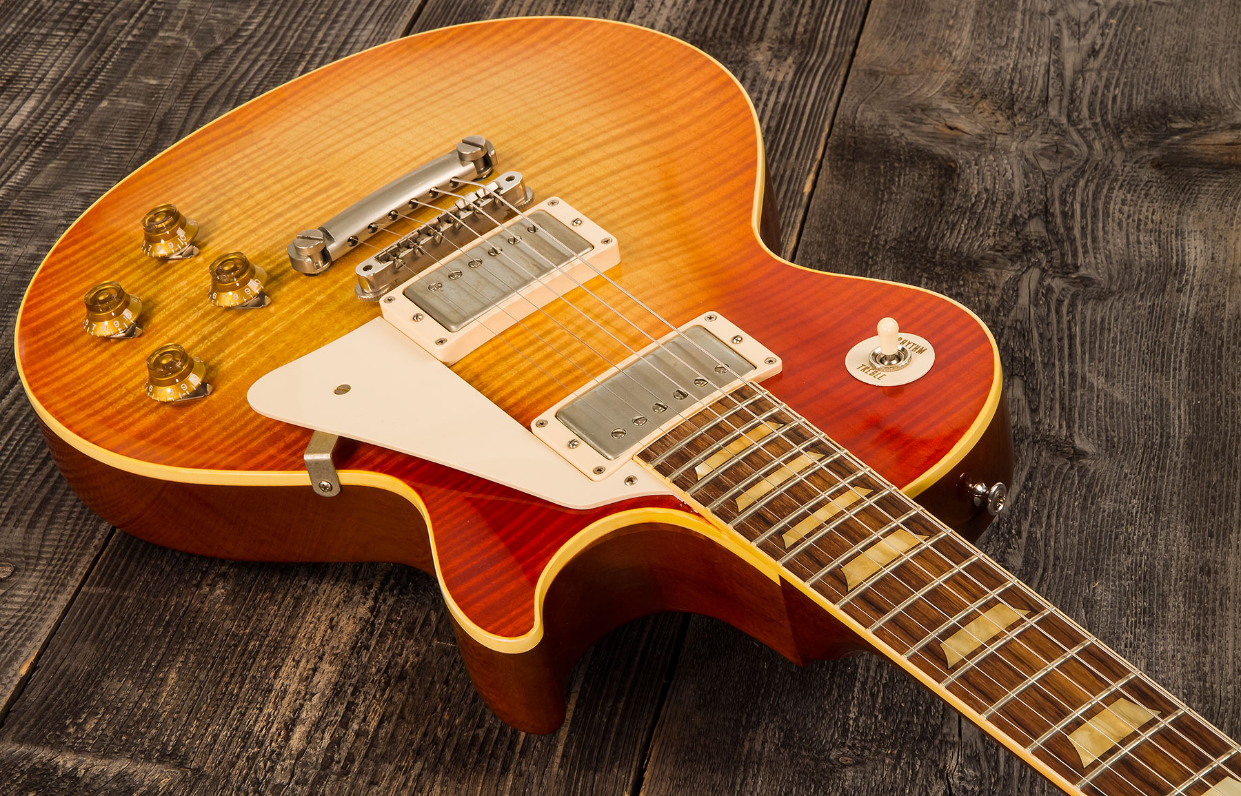 Gibson Custom Shop Les Paul Les Paul 1959 Southern Rock Tribute 2h Rw #srt0021 - Vos Reverse Burst - Single-Cut-E-Gitarre - Variation 1