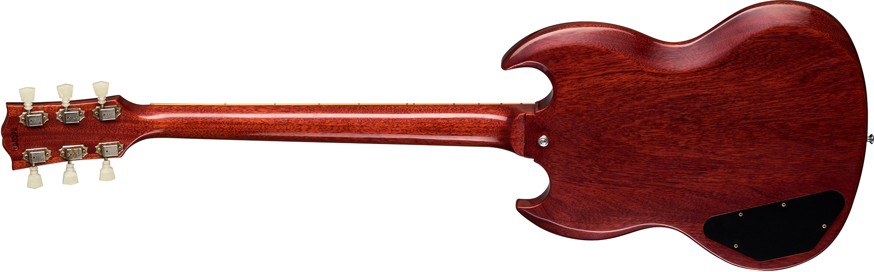 Gibson Custom Shop Sg Standard 1961 Reissue Stop Bar 2019 2h Ht Rw Rw - Vos Cherry Red - Double Cut E-Gitarre - Variation 1