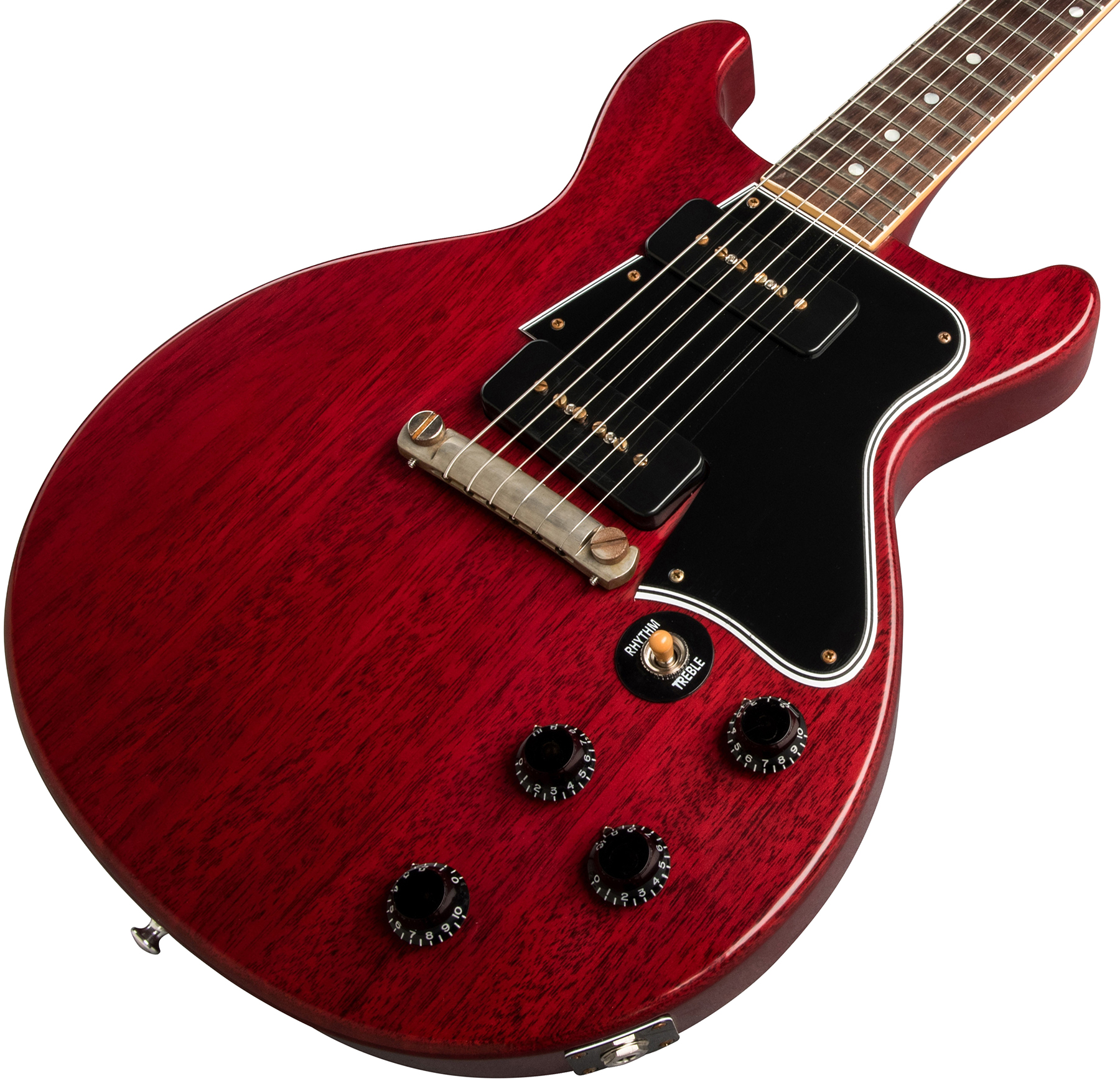Gibson Custom Shop Les Paul Special 1960 Double Cut Reissue 2p90 Ht Rw - Vos Cherry Red - Single-Cut-E-Gitarre - Variation 3