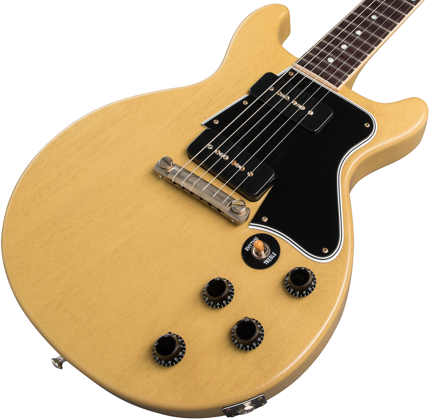 Gibson Custom Shop Les Paul Special 1960 Double Cut Reissue 2p90 Ht Rw - Vos Tv Yellow - Single-Cut-E-Gitarre - Variation 3