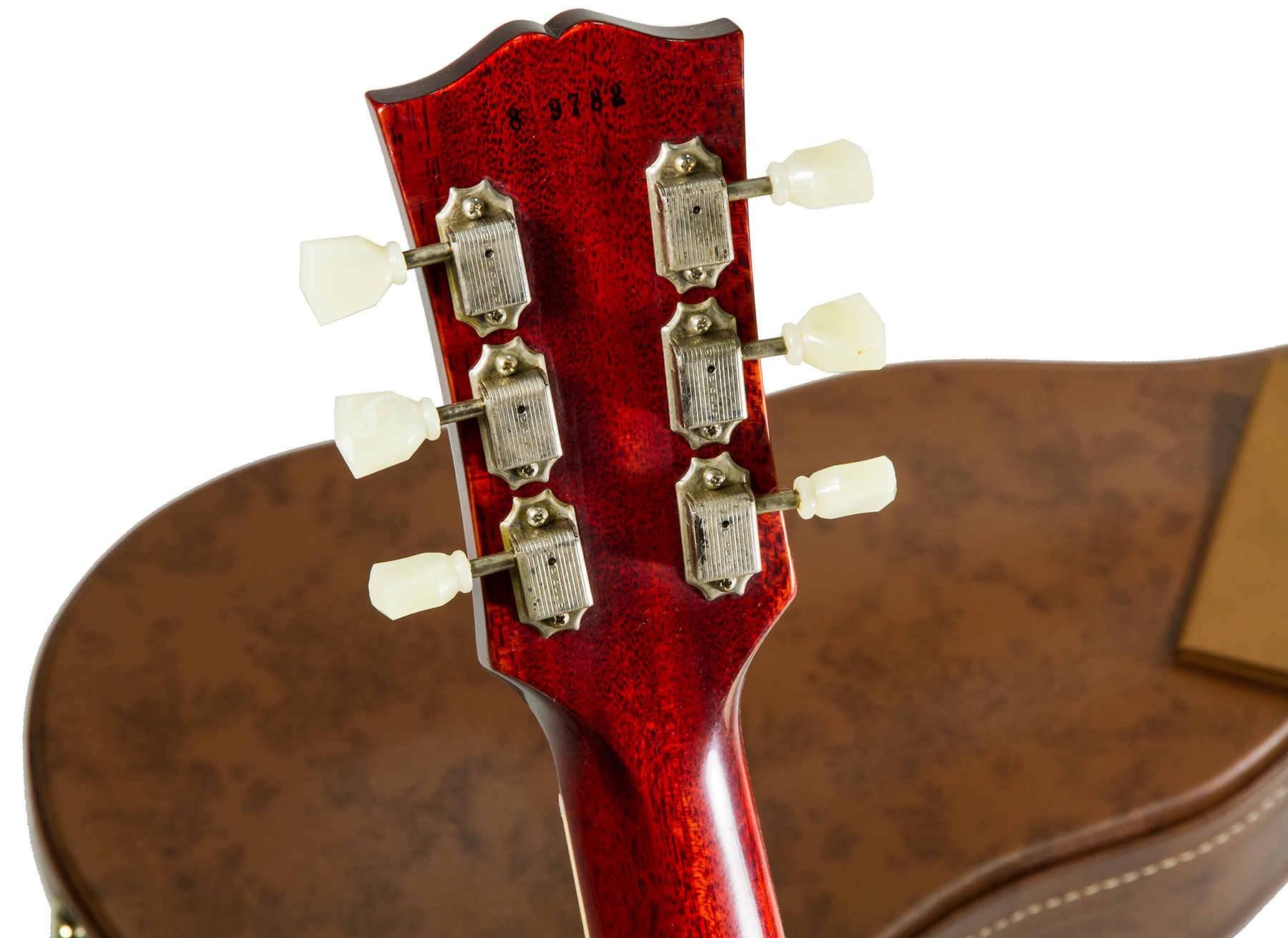 Gibson Custom Shop Les Paul Standard 1958 Reissue 2019 2h Ht Rw #89782 - Vos Washed Cherry Sunburst - Single-Cut-E-Gitarre - Variation 5