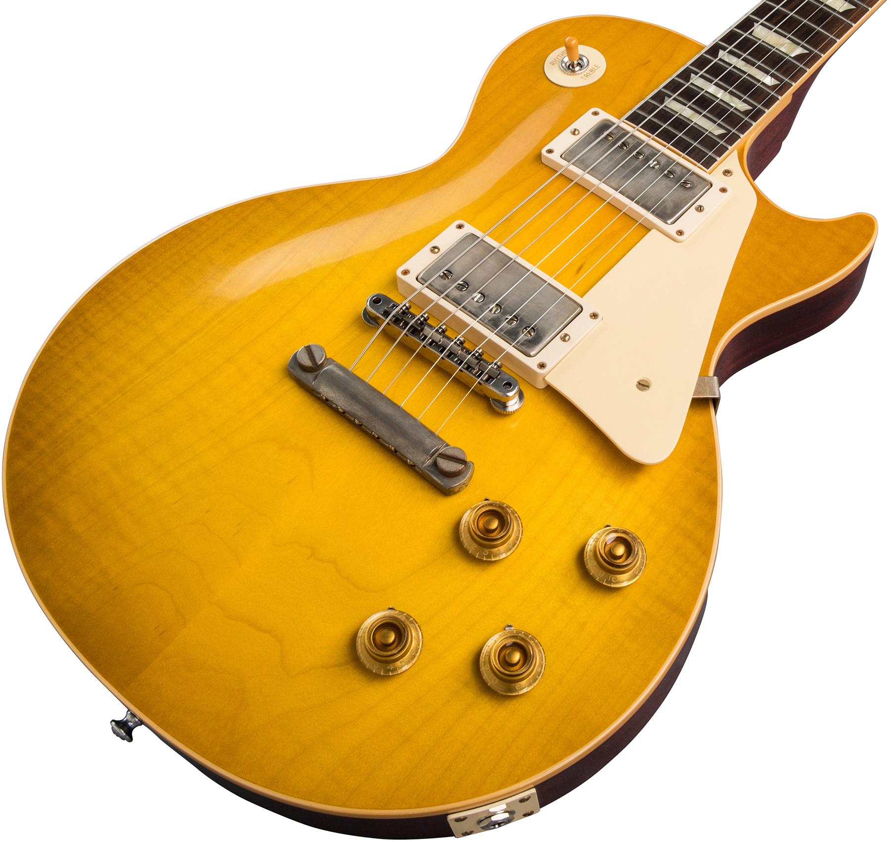 Gibson Custom Shop Les Paul Standard 1958 Reissue 2019 2h Ht Rw - Vos Lemon Burst - Single-Cut-E-Gitarre - Variation 3