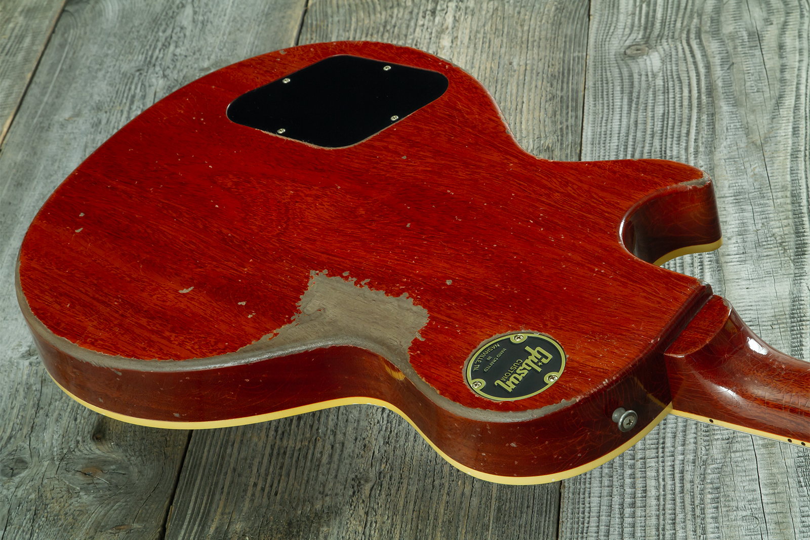 Gibson Custom Shop Les Paul Standard 1958 Reissue 2h Ht Rw #83205 - Murphy Lab Heavy Aged Lemon Burst - Single-Cut-E-Gitarre - Variation 8