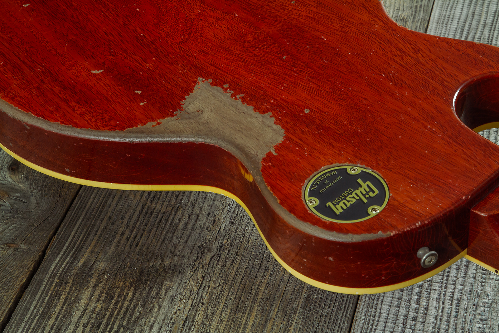 Gibson Custom Shop Les Paul Standard 1958 Reissue 2h Ht Rw #83205 - Murphy Lab Heavy Aged Lemon Burst - Single-Cut-E-Gitarre - Variation 9