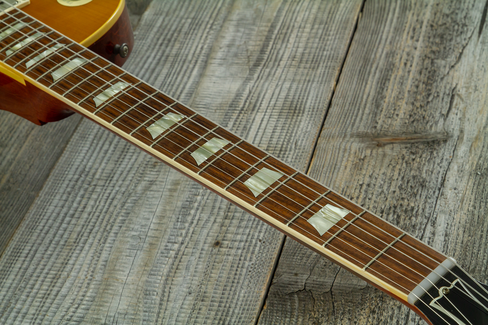 Gibson Custom Shop Les Paul Standard 1958 Reissue 2h Ht Rw #83205 - Murphy Lab Heavy Aged Lemon Burst - Single-Cut-E-Gitarre - Variation 6