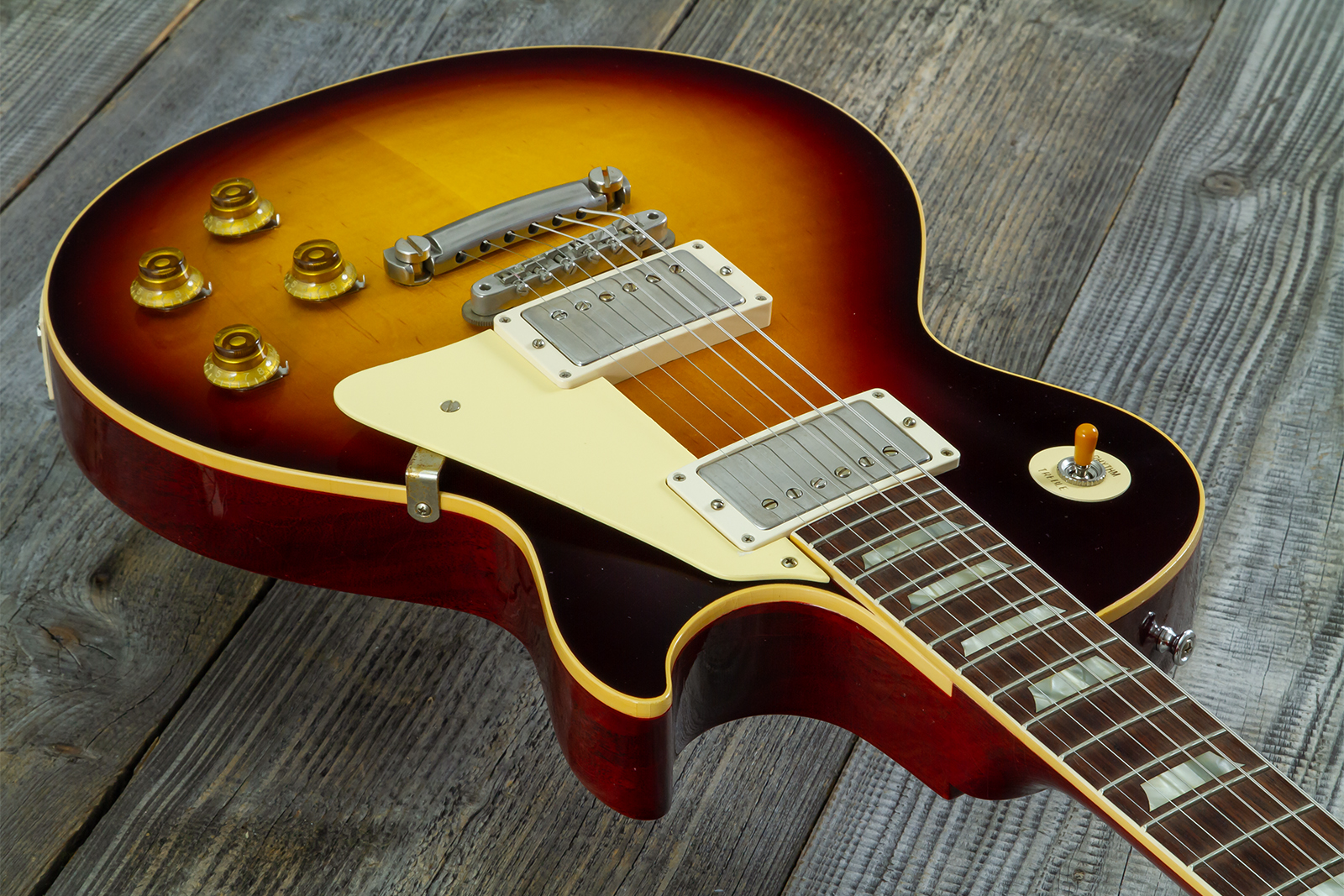 Gibson Custom Shop Les Paul Standard 1958 Reissue 2h Th Rw #831395 - Murphy Lab Ultra Light Aged Bourbon Burst - Single-Cut-E-Gitarre - Variation 2