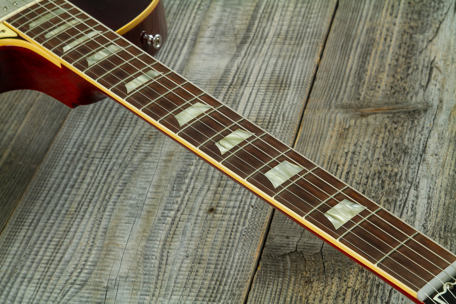 Gibson Custom Shop Les Paul Standard 1958 Reissue 2h Th Rw #831395 - Murphy Lab Ultra Light Aged Bourbon Burst - Single-Cut-E-Gitarre - Variation 6