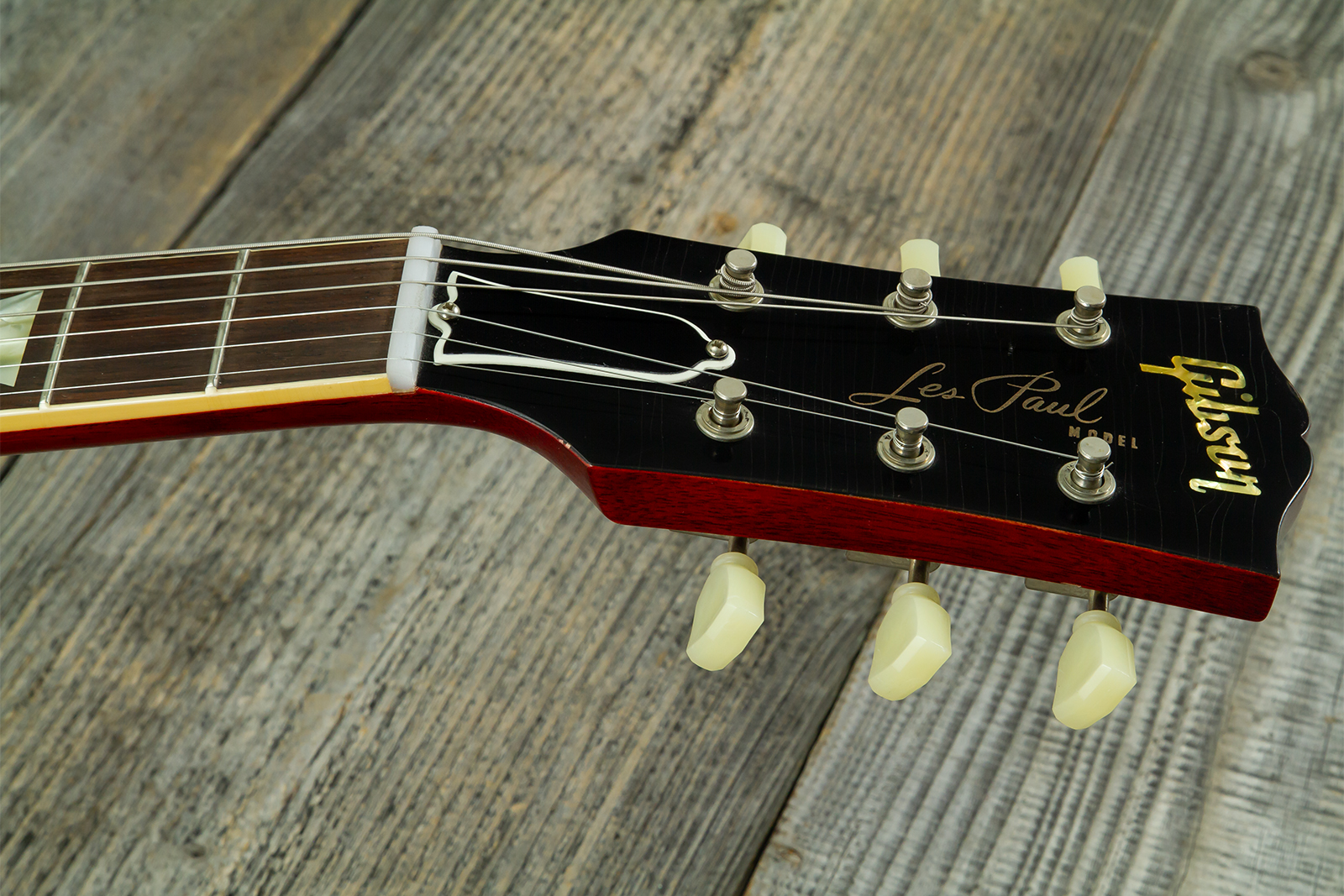 Gibson Custom Shop Les Paul Standard 1958 Reissue 2h Th Rw #831395 - Murphy Lab Ultra Light Aged Bourbon Burst - Single-Cut-E-Gitarre - Variation 7