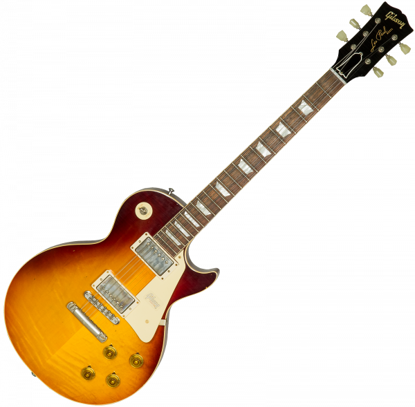 Solidbody e-gitarre Gibson Custom Shop 1958 Les Paul Standard Reissue #88461 - Lightly Aged Pale Whisky Burst