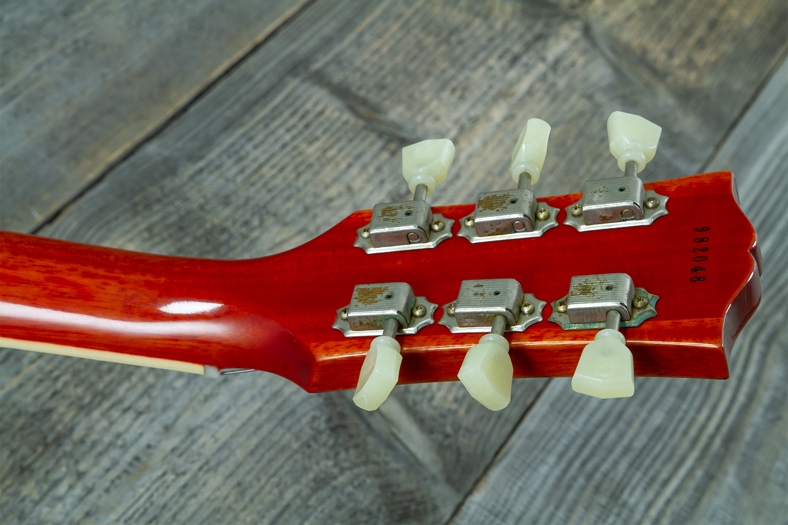 Gibson Custom Shop Les Paul Standard 1959 2h Ht Rw #982048 - Vos Vintage Cherry Sunburst - Single-Cut-E-Gitarre - Variation 10