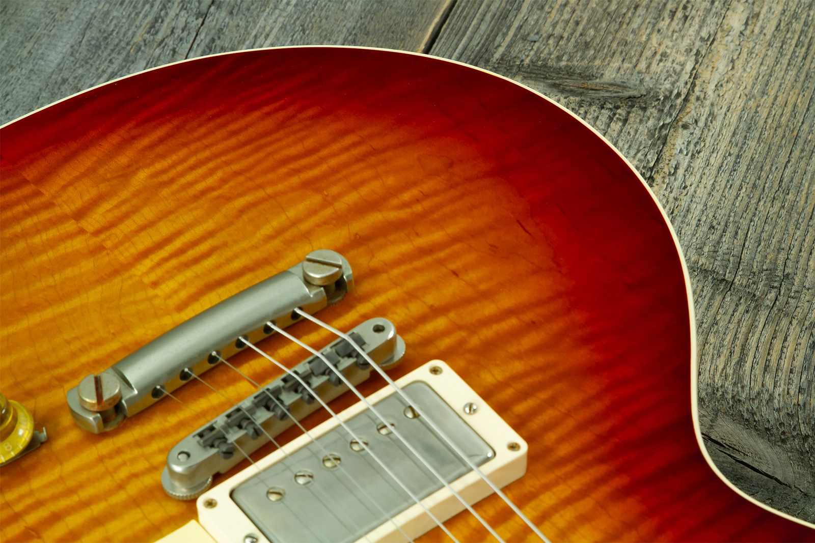 Gibson Custom Shop Les Paul Standard 1959 2h Ht Rw #982048 - Vos Vintage Cherry Sunburst - Single-Cut-E-Gitarre - Variation 3