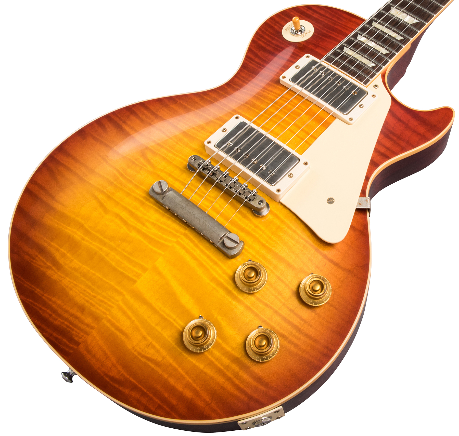 Gibson Custom Shop Les Paul Standard 1959 60th Anniversary Bolivian Rw - Vos Sunrise Teaburst - Single-Cut-E-Gitarre - Variation 3