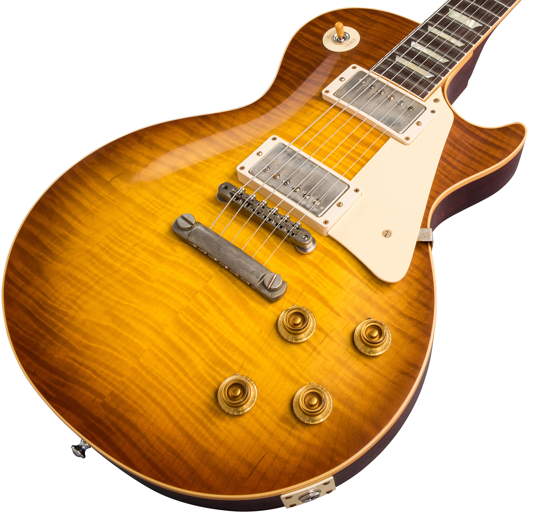 Gibson Custom Shop Les Paul Standard 1959 60th Anniversary Bolivian Rw - Vos Royal Teaburst - Single-Cut-E-Gitarre - Variation 3