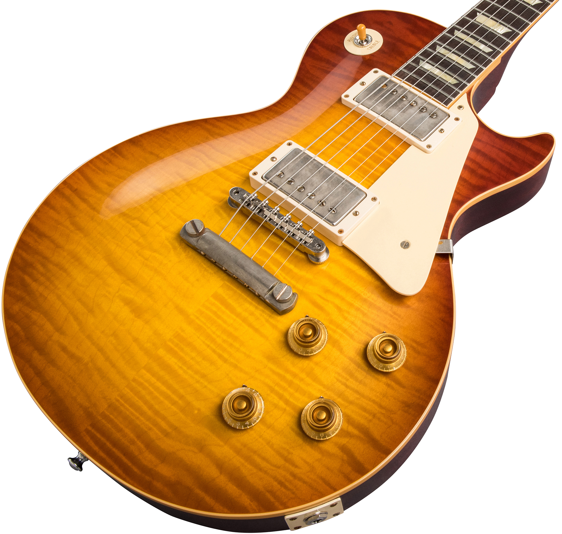 Gibson Custom Shop Les Paul Standard 1959 60th Anniversary Bolivian Rw - Vos Orange Sunset Fade - Single-Cut-E-Gitarre - Variation 3