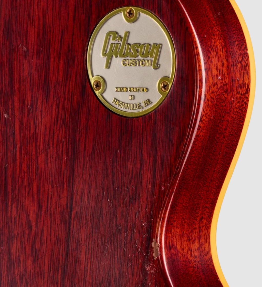 Gibson Custom Shop Les Paul Standard 1959 Birdseye Maple Le Ltd 2h Ht Rw - Murphy Lab Light Aged Peach Tea Burst - Single-Cut-E-Gitarre - Variation 5