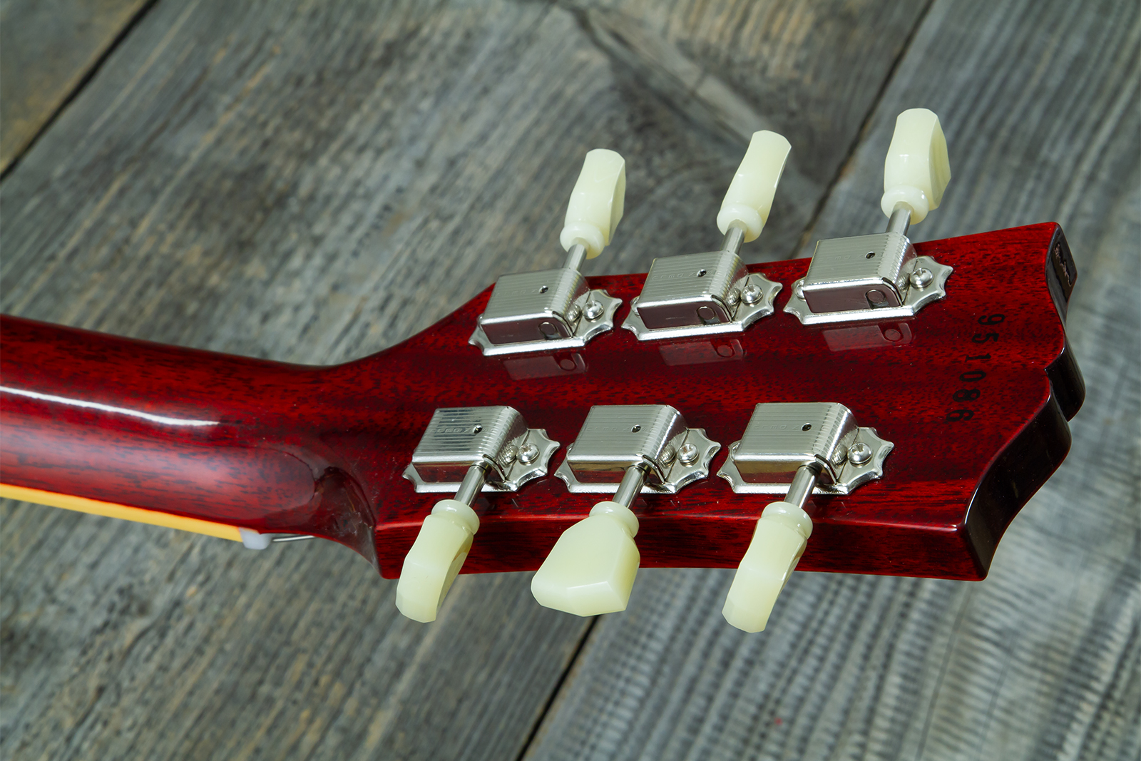 Gibson Custom Shop Les Paul Standard 1959 Reissue 2h Ht Rw #951086 - Vos Iced Tea Burst - Single-Cut-E-Gitarre - Variation 12