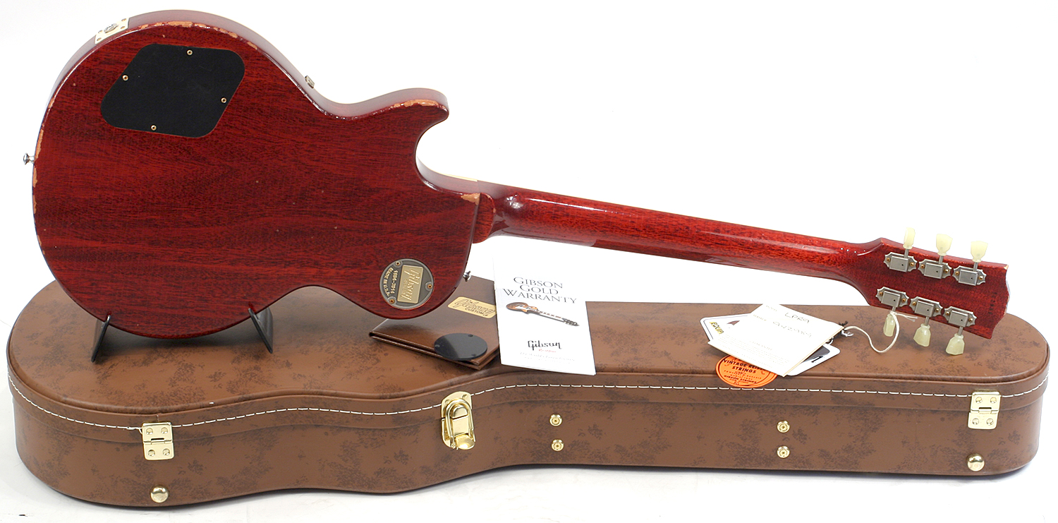 Gibson Custom Shop M2m Les Paul Standard 1959 Reissue 2h Ht Rw #942988 - Aged Iced Tea - Single-Cut-E-Gitarre - Variation 2
