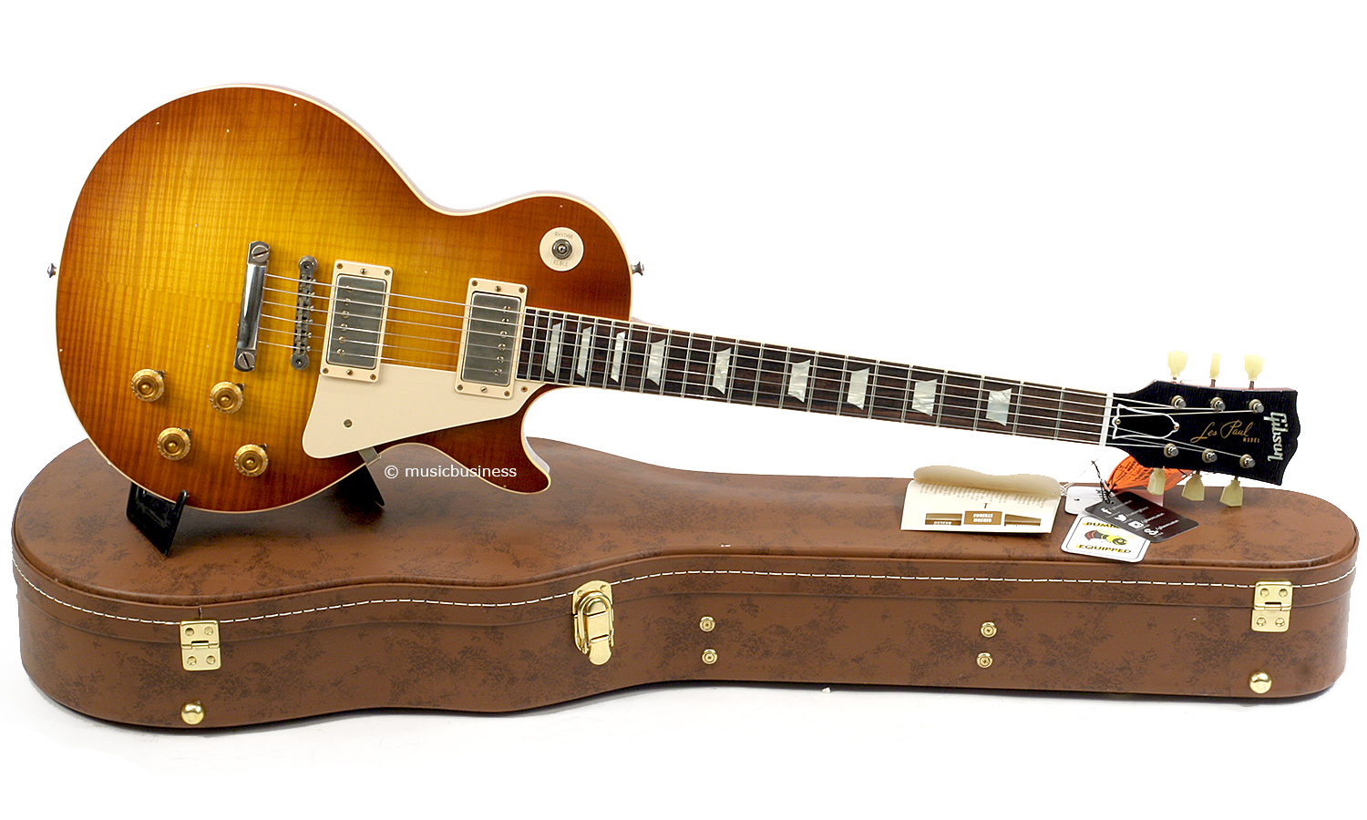 Gibson Custom Shop M2m Les Paul Standard 1959 Reissue 2h Ht Rw #943170 - Lightly Aged Iced Tea - Single-Cut-E-Gitarre - Variation 1