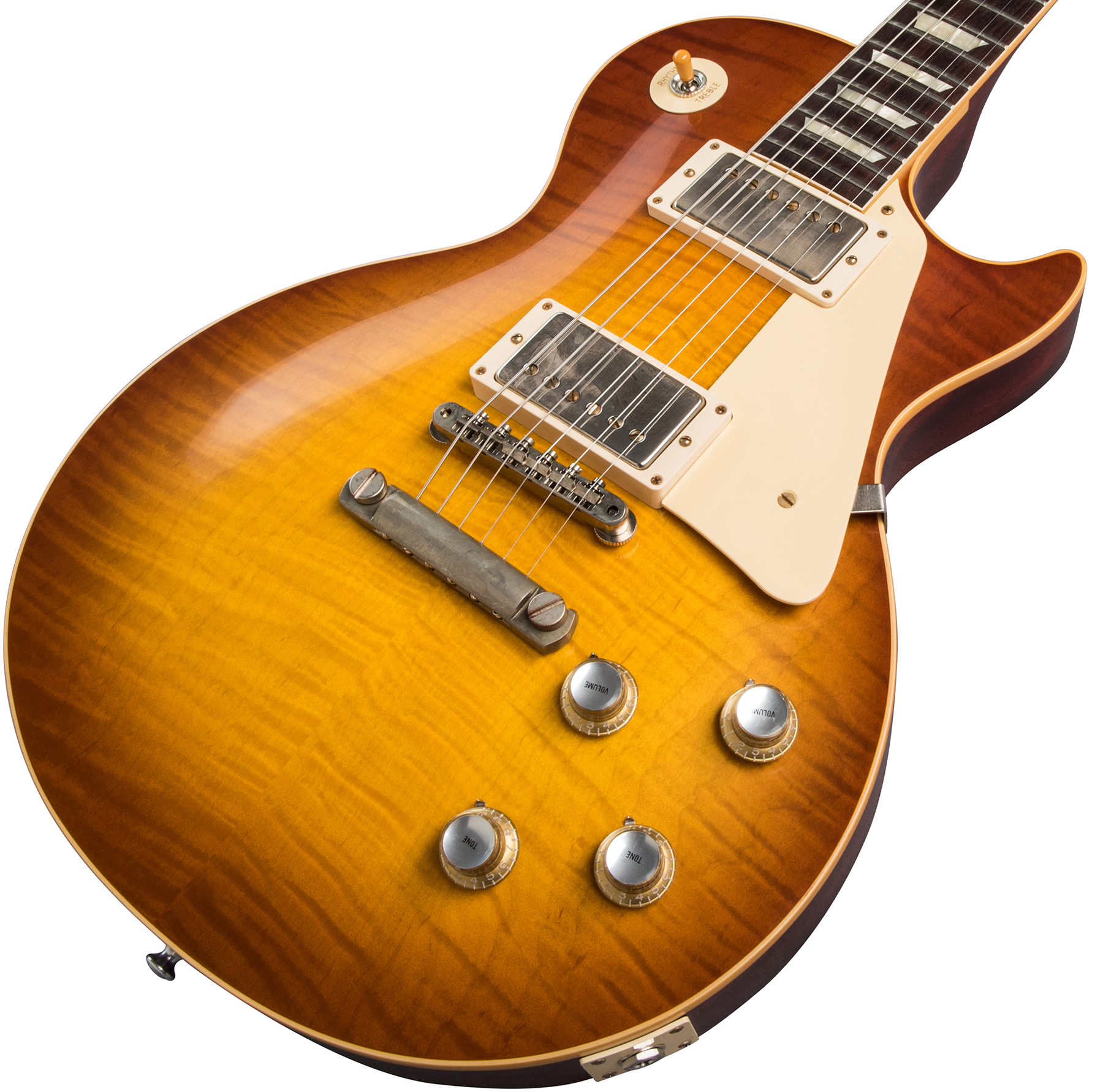 Gibson Custom Shop Les Paul Standard 1960 Reissue 2019 2h Ht Rw - Vos Iced Tea Burst - Single-Cut-E-Gitarre - Variation 3