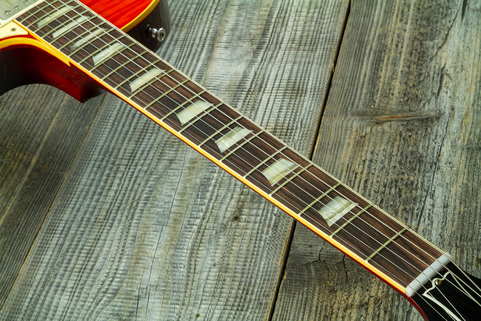 Gibson Custom Shop Les Paul Standard 1960 Reissue 2h Ht Rw #04234 - Vos Tangerine Burst - Single-Cut-E-Gitarre - Variation 9