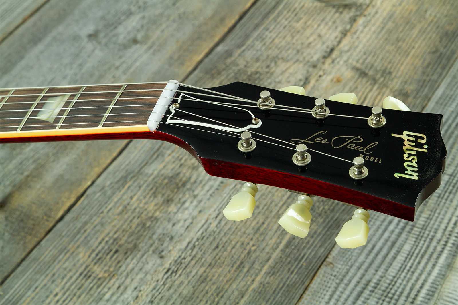 Gibson Custom Shop Les Paul Standard 1960 Reissue 2h Ht Rw #04234 - Vos Tangerine Burst - Single-Cut-E-Gitarre - Variation 10