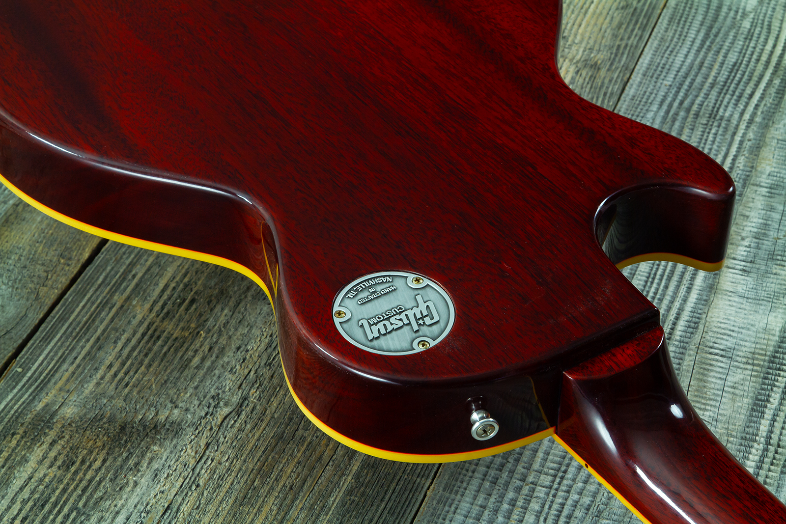 Gibson Custom Shop Les Paul Standard 1960 Reissue 2h Ht Rw #04234 - Vos Tangerine Burst - Single-Cut-E-Gitarre - Variation 12
