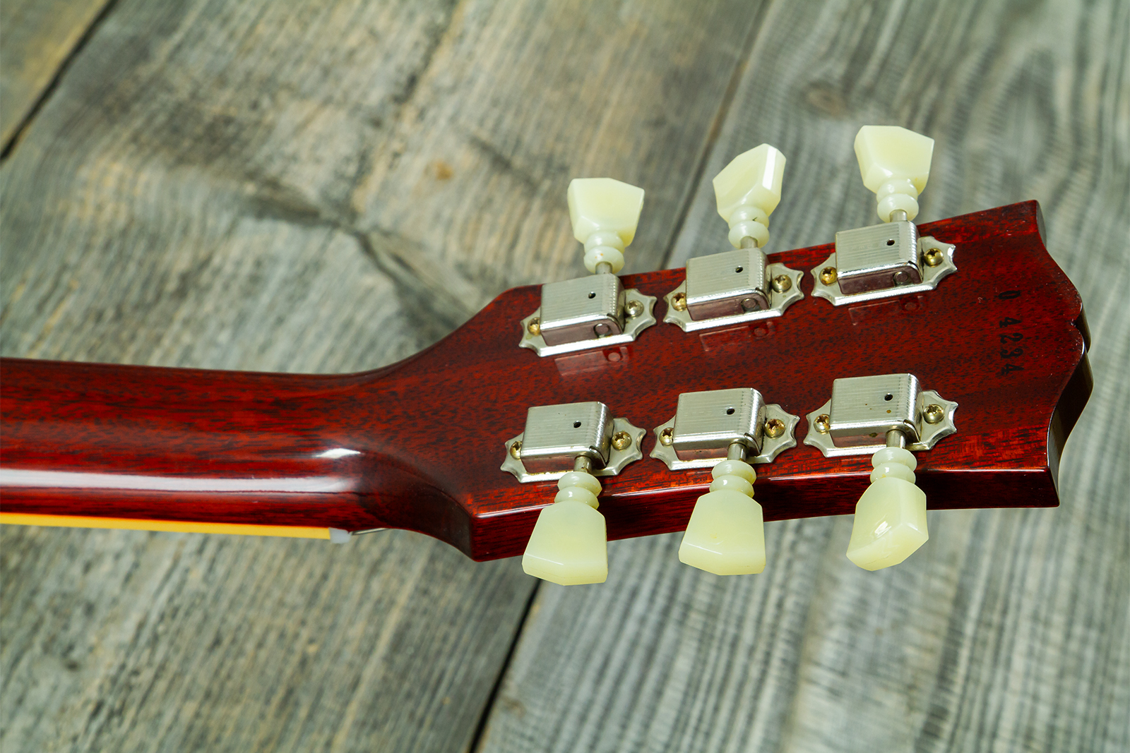 Gibson Custom Shop Les Paul Standard 1960 Reissue 2h Ht Rw #04234 - Vos Tangerine Burst - Single-Cut-E-Gitarre - Variation 14