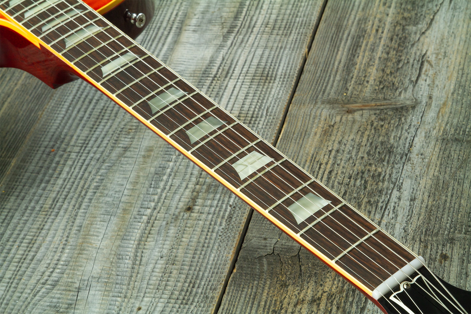 Gibson Custom Shop Les Paul Standard 1960 Reissue 2h Ht Rw #04495 - Vos Tangerine Burst - Single-Cut-E-Gitarre - Variation 5