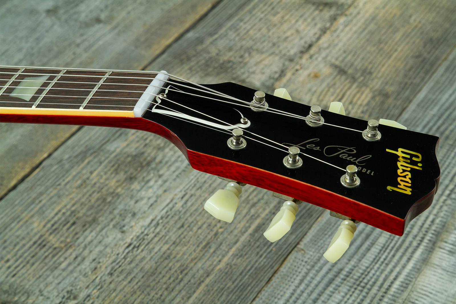 Gibson Custom Shop Les Paul Standard 1960 Reissue 2h Ht Rw #04495 - Vos Tangerine Burst - Single-Cut-E-Gitarre - Variation 6