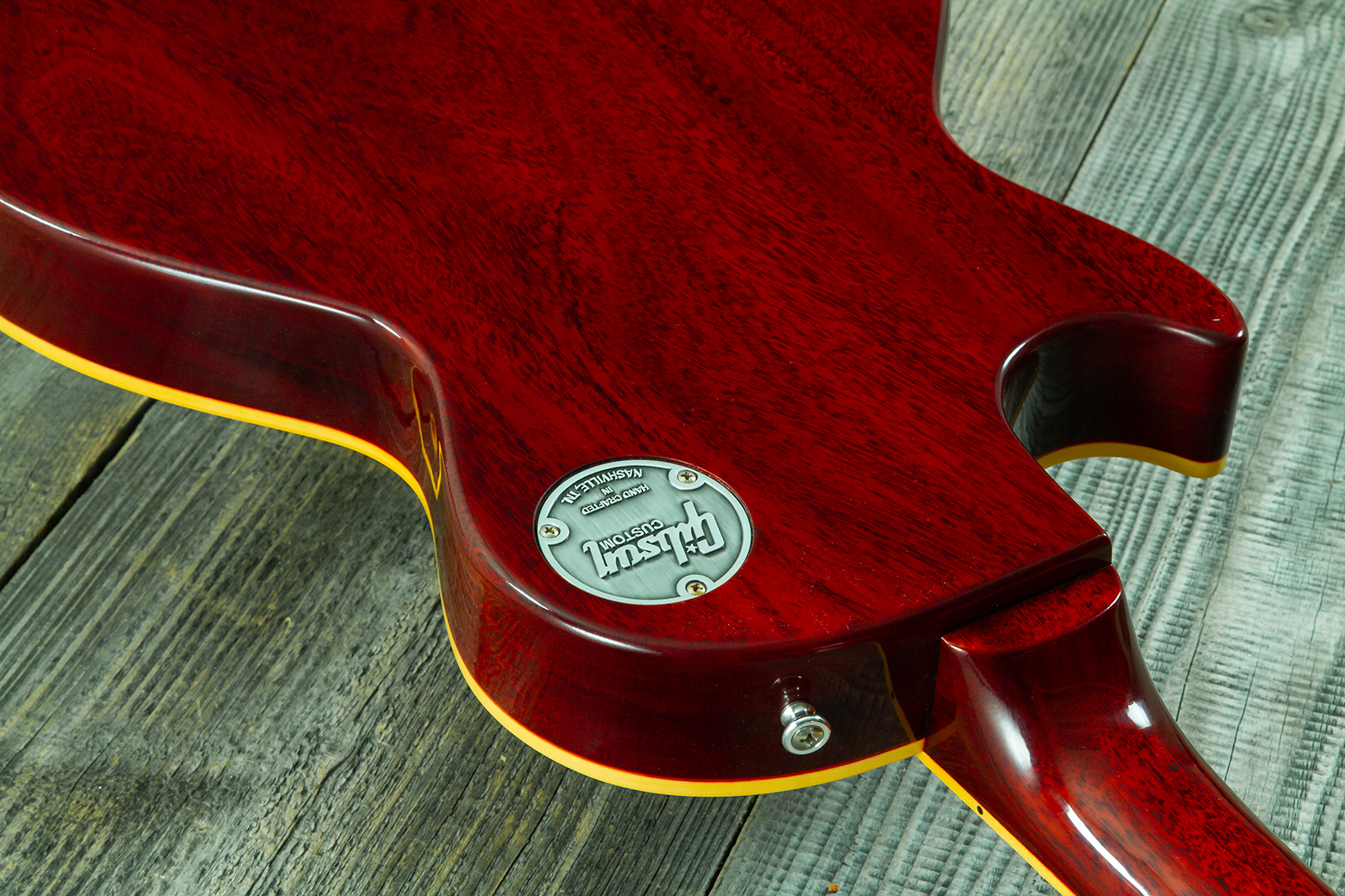 Gibson Custom Shop Les Paul Standard 1960 Reissue 2h Ht Rw #04495 - Vos Tangerine Burst - Single-Cut-E-Gitarre - Variation 8