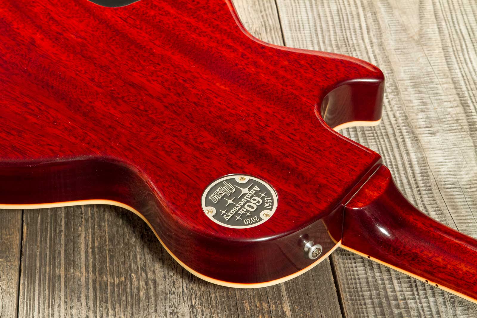 Gibson Custom Shop Les Paul Standard 1960 V2 60th Anniversary 2h Ht Rw #0600 - Vos Orange Lemon Fade - Single-Cut-E-Gitarre - Variation 6