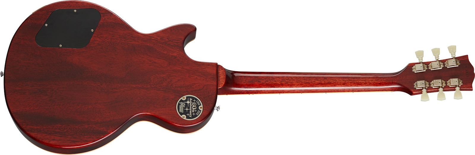Gibson Custom Shop Les Paul Standard 1960 V3 60th Anniversary 2h Ht Rw - Vos Washed Bourbon Burst - Single-Cut-E-Gitarre - Variation 1