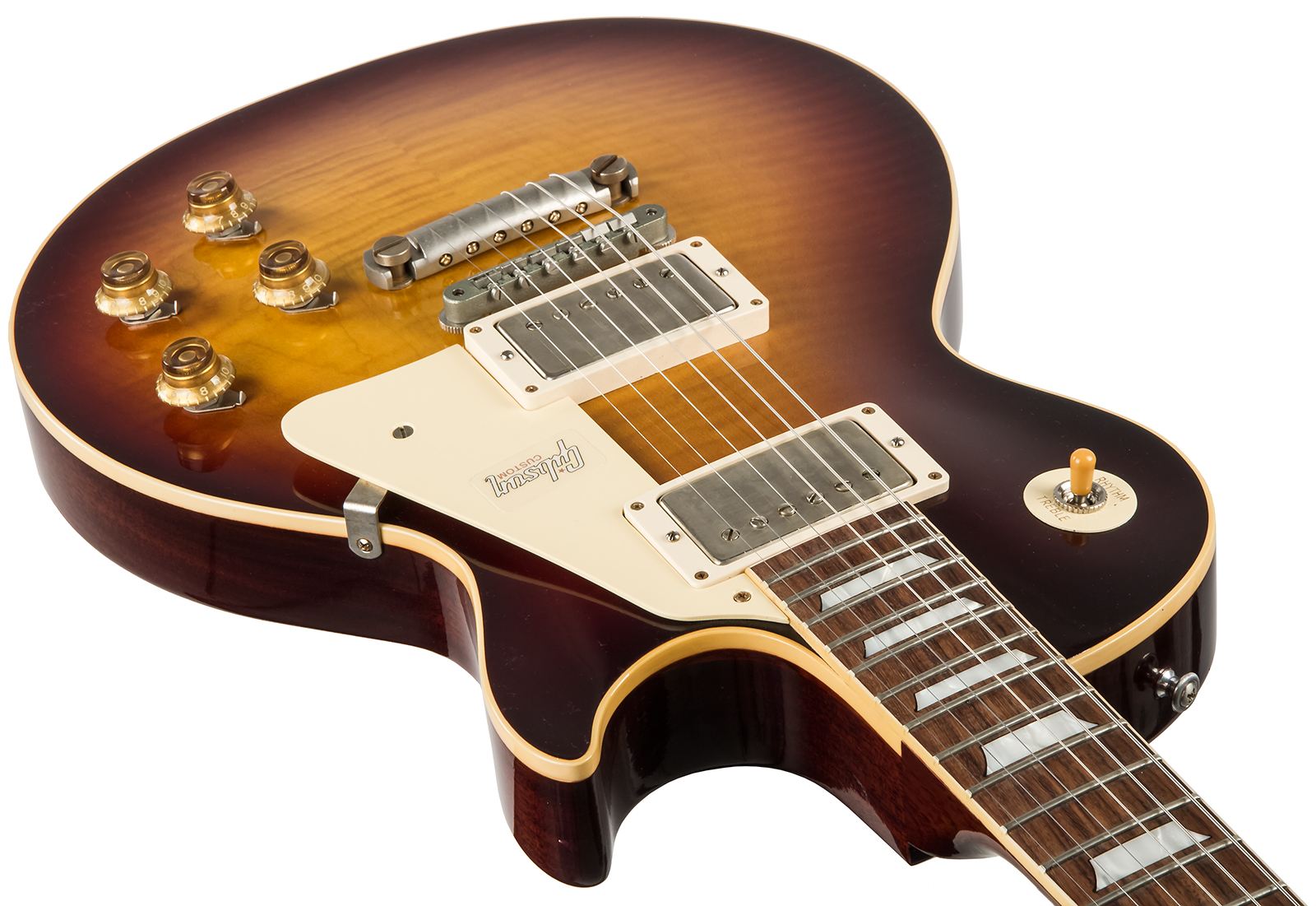 Gibson Custom Shop Les Paul Standard Burstdriver 2h Ht Rw #871301 - Vos Havana Fade - Single-Cut-E-Gitarre - Variation 2