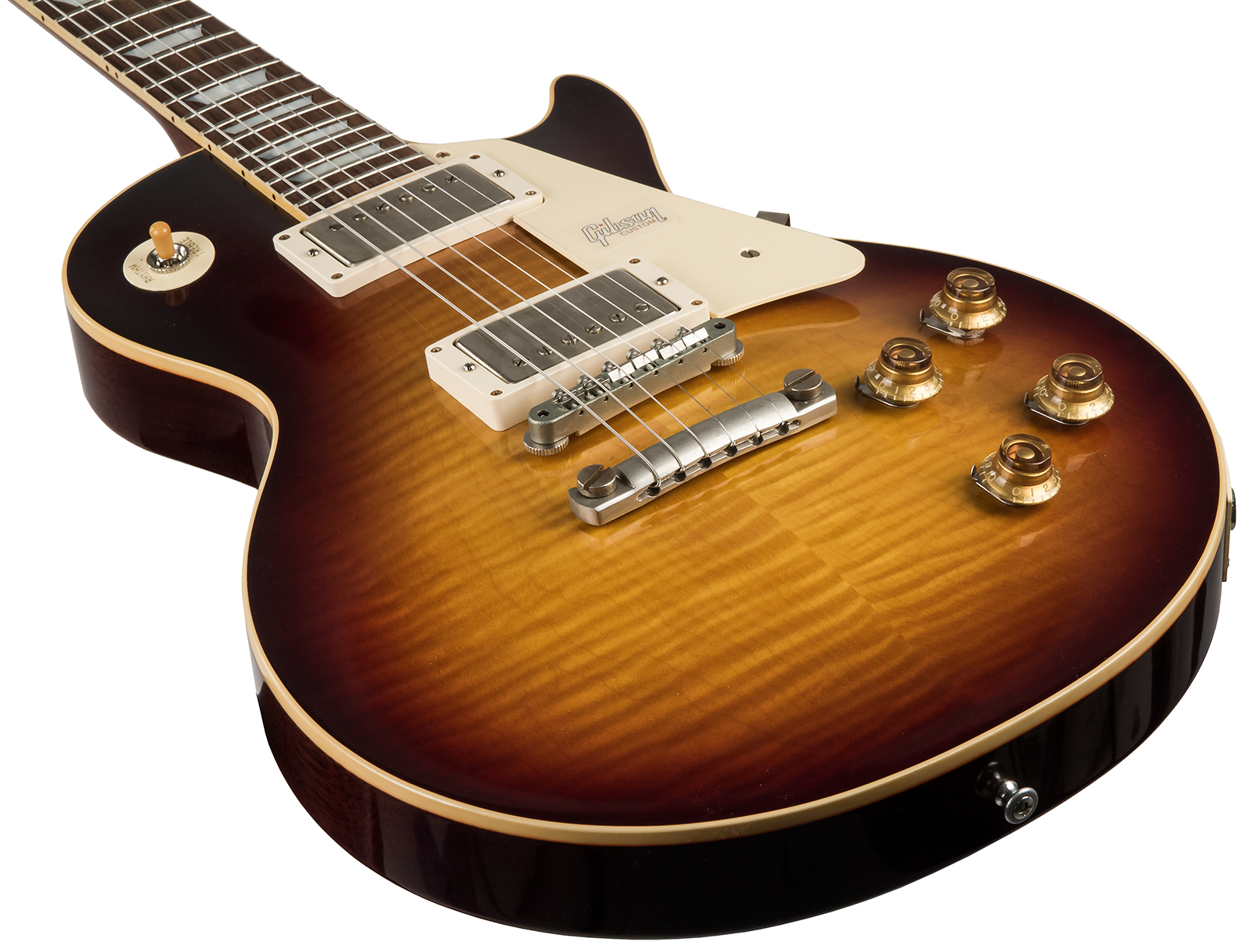 Gibson Custom Shop Les Paul Standard Burstdriver 2h Ht Rw #871301 - Vos Havana Fade - Single-Cut-E-Gitarre - Variation 3