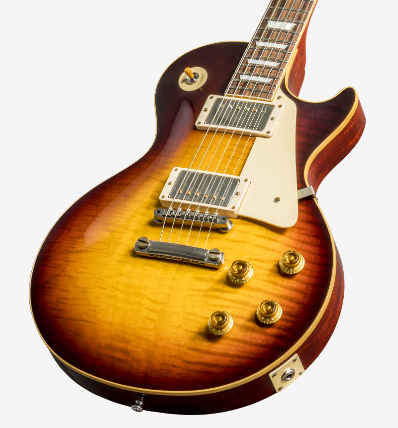Gibson Custom Shop Les Paul Standard Burstdriver 2h Ht Rw #871302 - Vos Havana Fade - Single-Cut-E-Gitarre - Variation 1