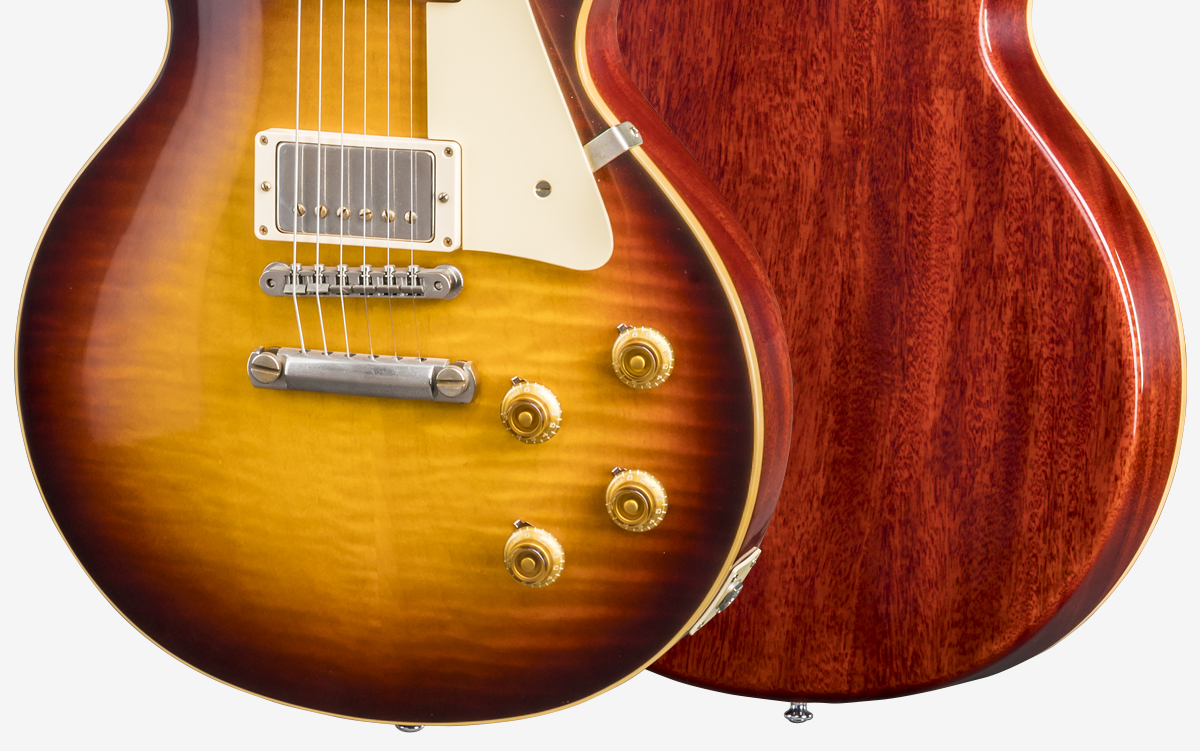 Gibson Custom Shop Les Paul Standard Burstdriver 2h Ht Rw #871302 - Vos Havana Fade - Single-Cut-E-Gitarre - Variation 2