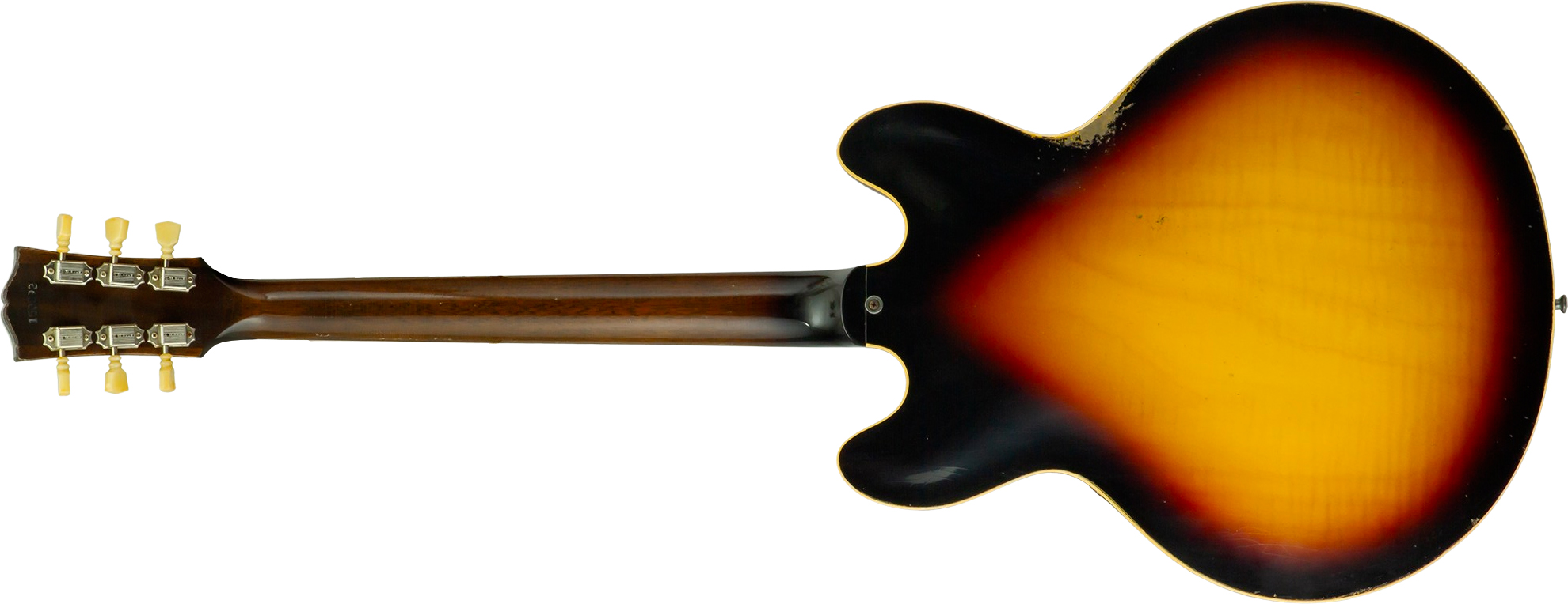 Gibson Custom Shop M2m Es335 1964 Reissue 2h Ht Rw #150092 - Murphy Lab Light Aged Vintage Burst - Semi-Hollow E-Gitarre - Variation 1