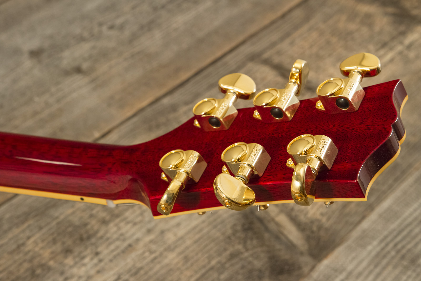 Gibson Custom Shop M2m Es355 1959 Bigsby Custom Made Plate 2h Trem Eb #a950134 - Vos 60s Cherry - Semi-Hollow E-Gitarre - Variation 11