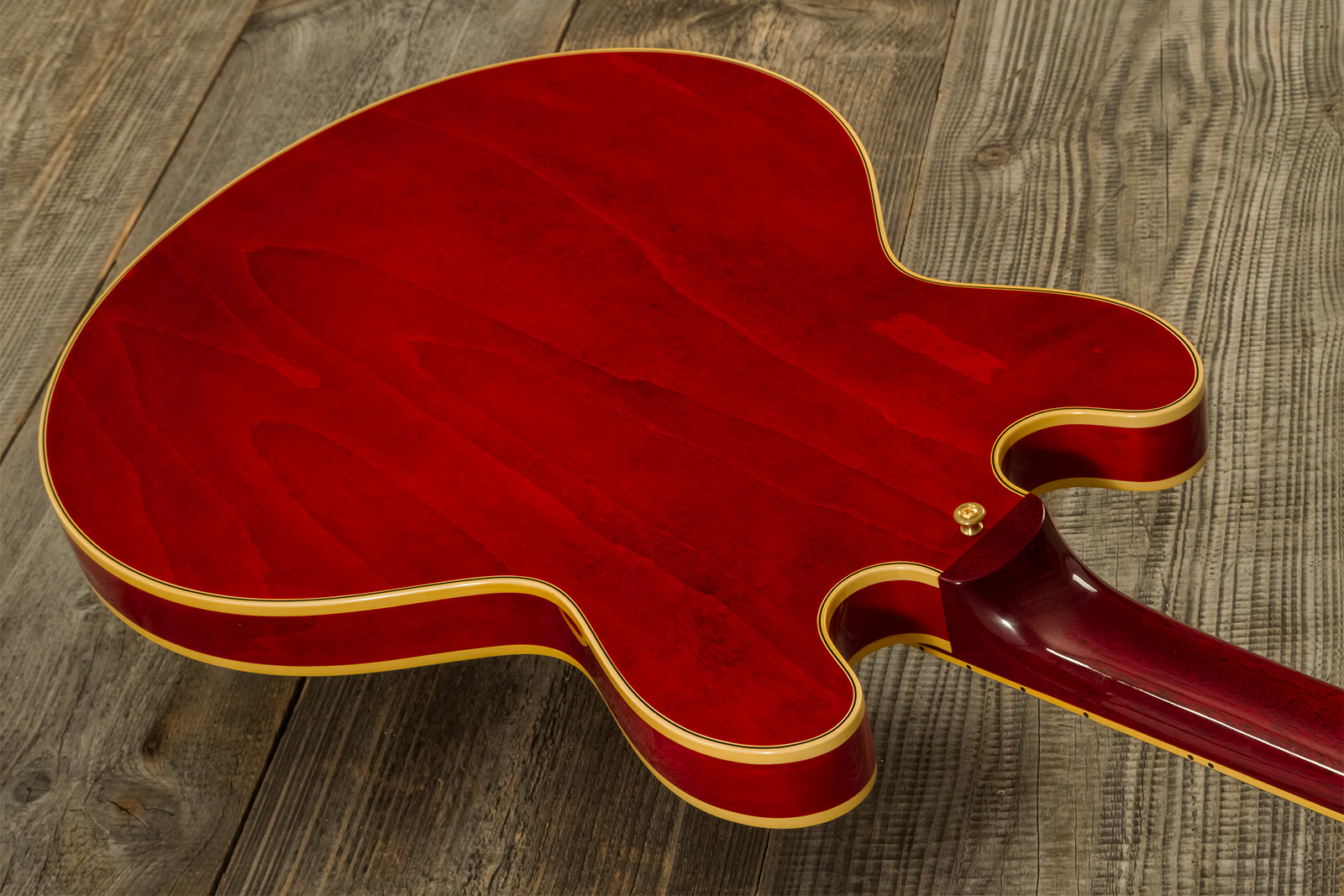 Gibson Custom Shop M2m Es355 1959 Bigsby Custom Made Plate 2h Trem Eb #a950134 - Vos 60s Cherry - Semi-Hollow E-Gitarre - Variation 7