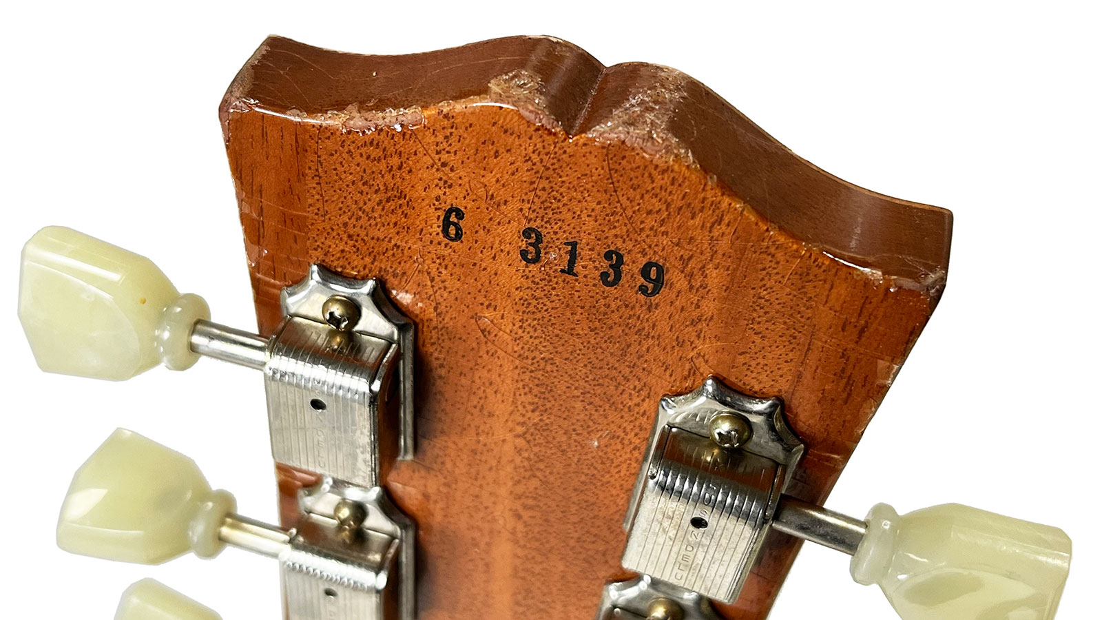 Gibson Custom Shop M2m Les Paul 1956 2h Ht Rw #63139 - Murphy Lab Light Aged Antique Gold - Single-Cut-E-Gitarre - Variation 5