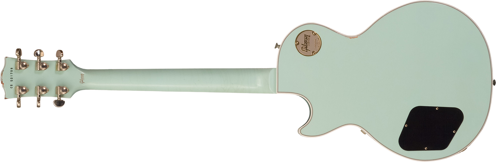 Gibson Custom Shop M2m Les Paul Custom 2h Ht Eb #cs501799 - Murphy Lab Aged Kerry Green - Single-Cut-E-Gitarre - Variation 1