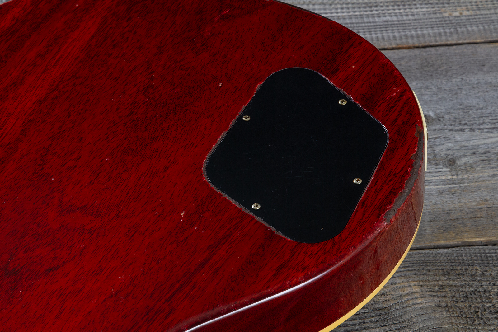 Gibson Custom Shop M2m Les Paul Standard 1958 2h Ht Rw #85546 - Murphy Lab Light Aged Ebony O. Gold - Single-Cut-E-Gitarre - Variation 9