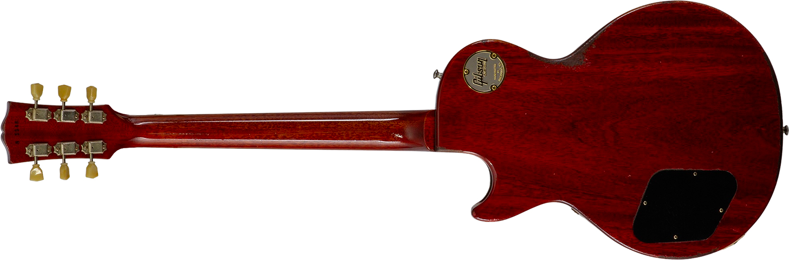 Gibson Custom Shop M2m Les Paul Standard 1958 2h Ht Rw #85546 - Murphy Lab Light Aged Ebony O. Gold - Single-Cut-E-Gitarre - Variation 1