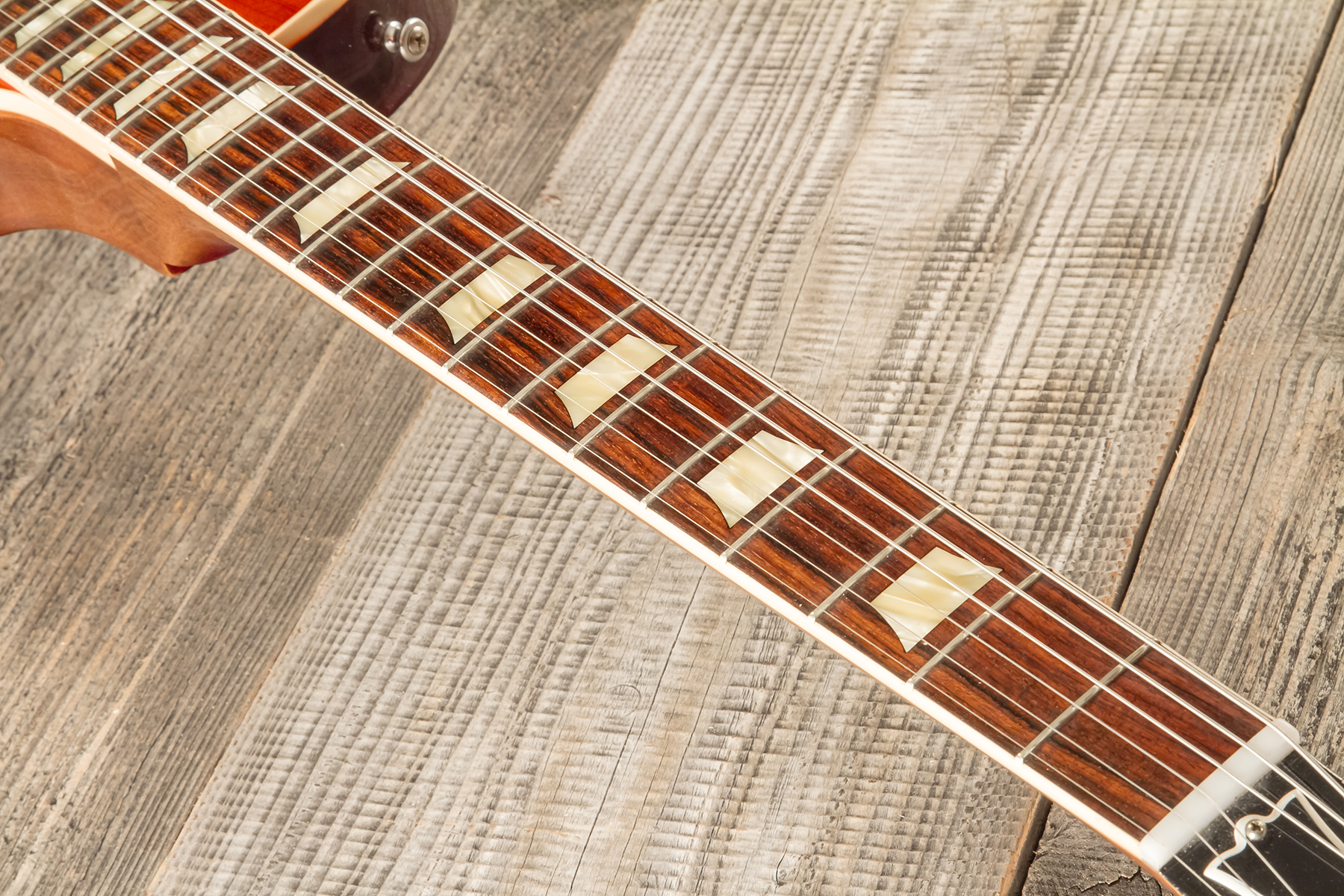 Gibson Custom Shop M2m Les Paul Standard 1958 2h Ht Rw #891404 - Heavy Aged '58 Burst - Single-Cut-E-Gitarre - Variation 5