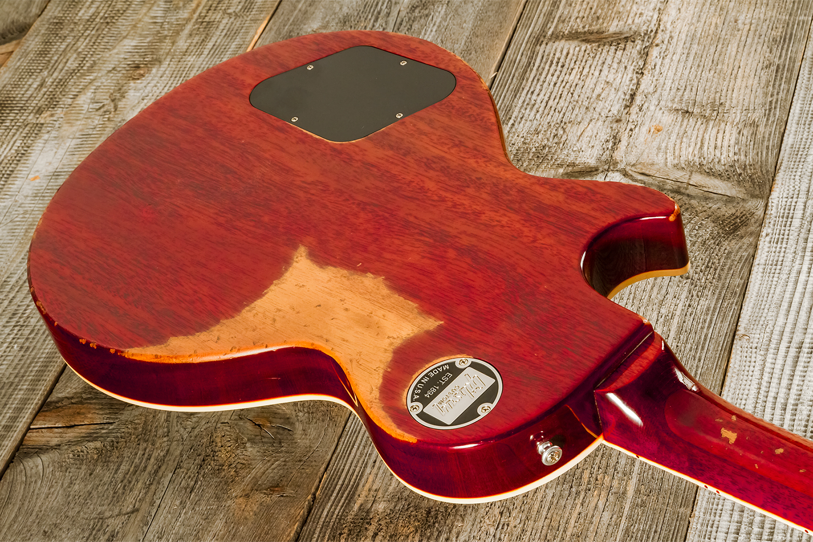 Gibson Custom Shop M2m Les Paul Standard 1958 2h Ht Rw #891404 - Heavy Aged '58 Burst - Single-Cut-E-Gitarre - Variation 6