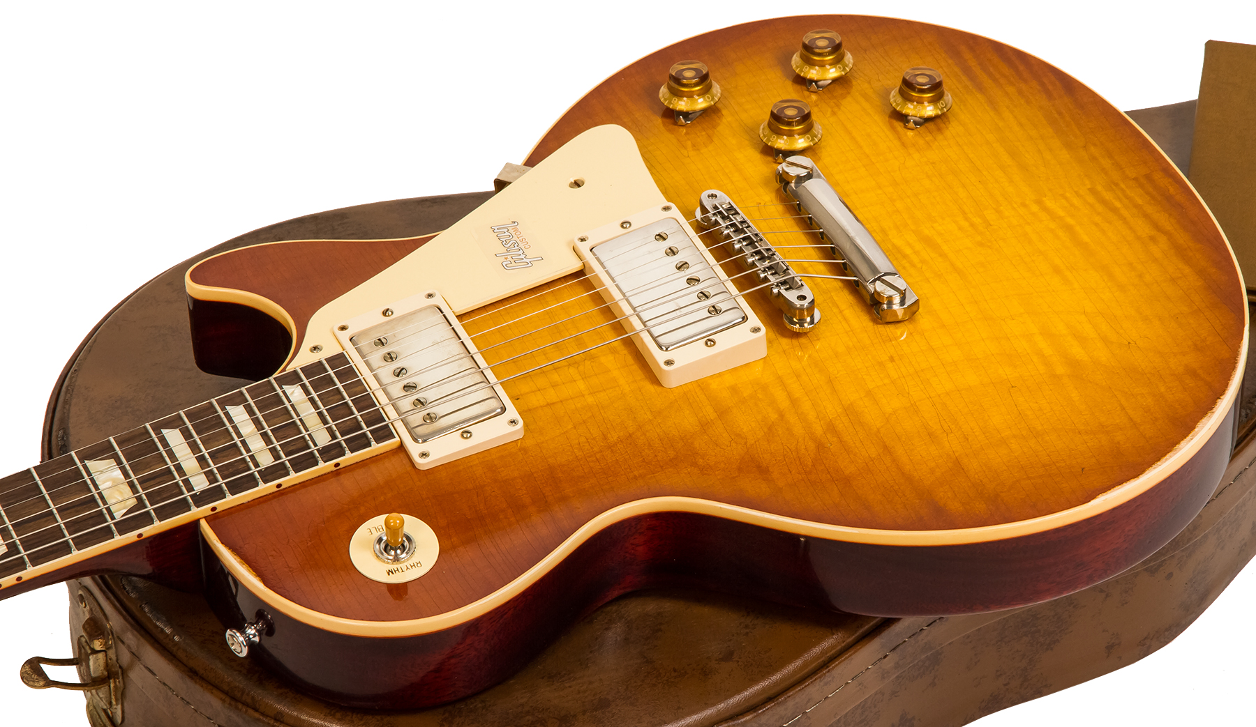 Gibson Custom Shop M2m Les Paul Standard 1958 #891117 - Lightly Aged Iced Tea - Single-Cut-E-Gitarre - Variation 2