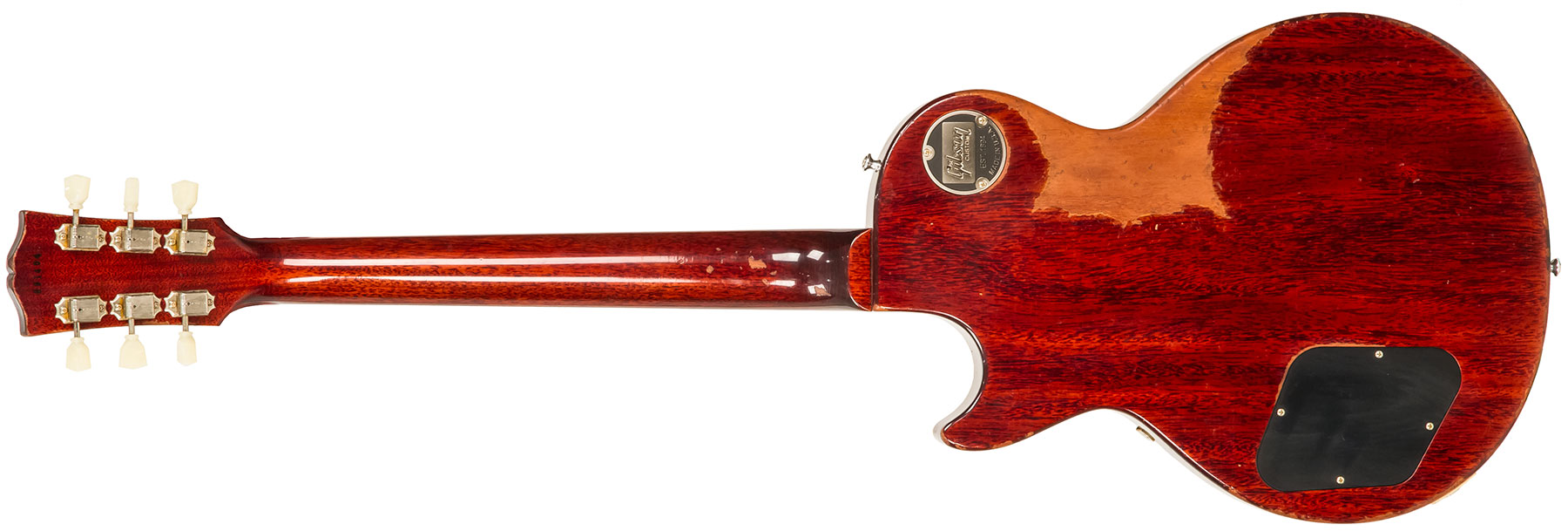 Gibson Custom Shop M2m Les Paul Standard 1958 2h Ht Rw - Heavy Aged '58 Burst - Single-Cut-E-Gitarre - Variation 1