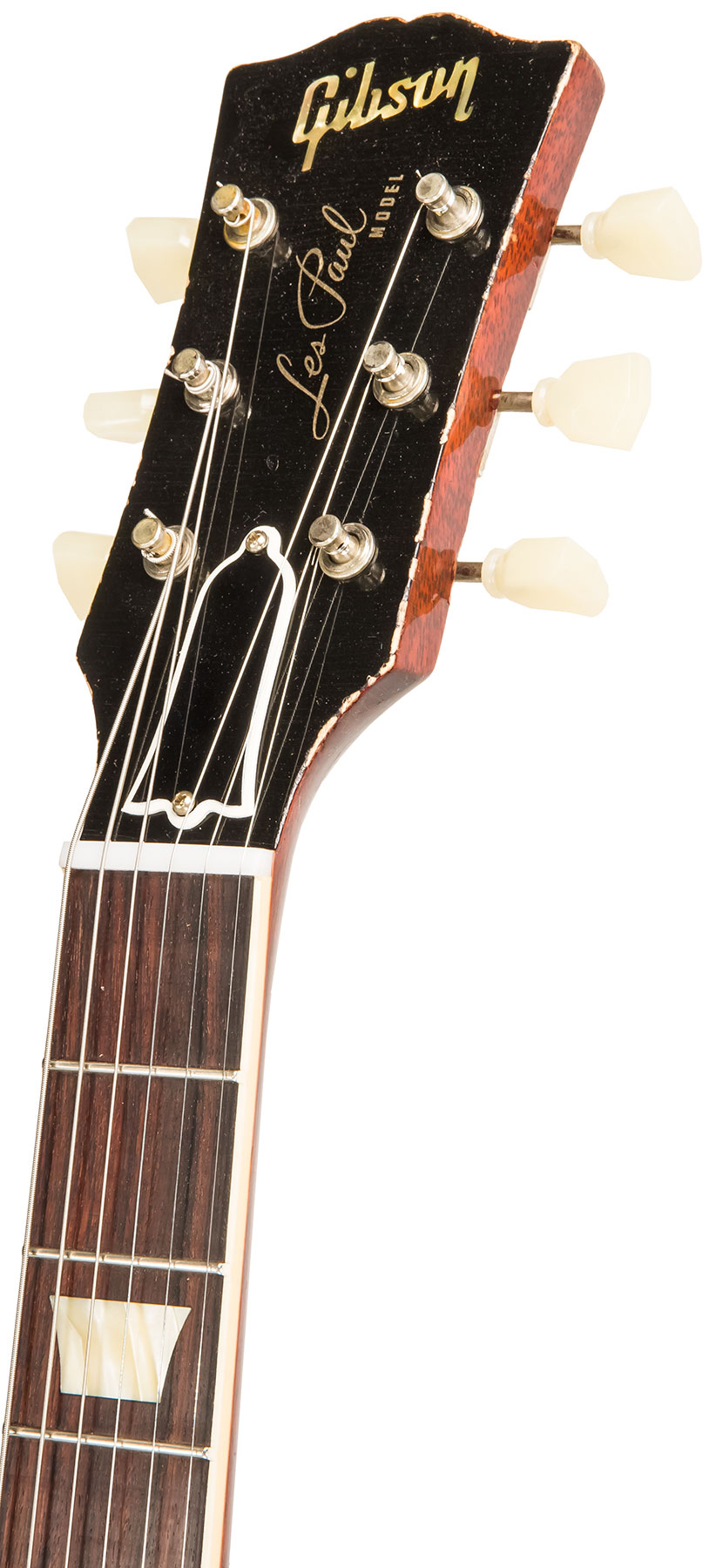Gibson Custom Shop M2m Les Paul Standard 1958 2h Ht Rw - Heavy Aged '58 Burst - Single-Cut-E-Gitarre - Variation 4