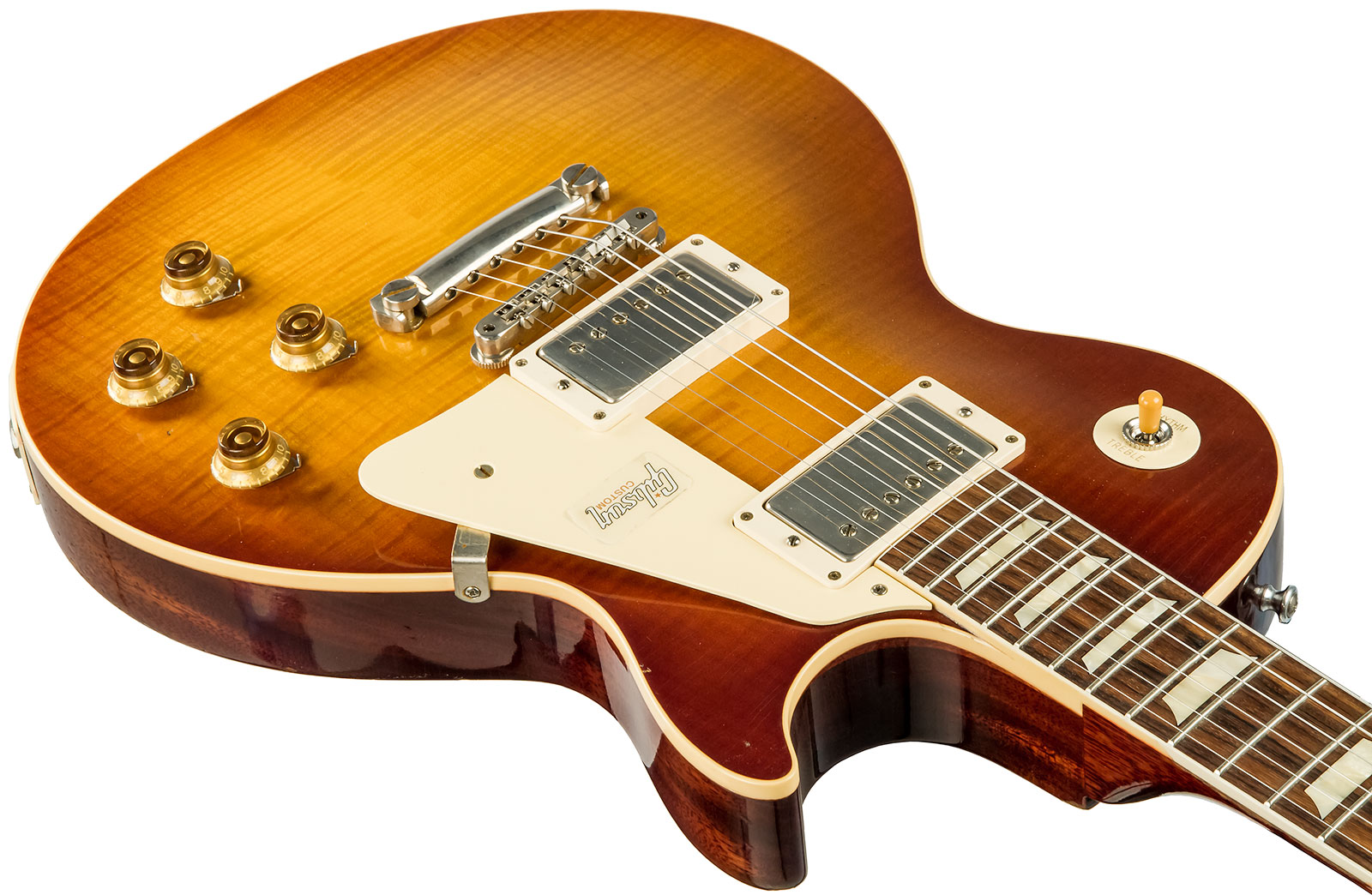 Gibson Custom Shop M2m Les Paul Standard 1958 2h Ht Rw #89886 - Aged Royal Teaburst - Single-Cut-E-Gitarre - Variation 2