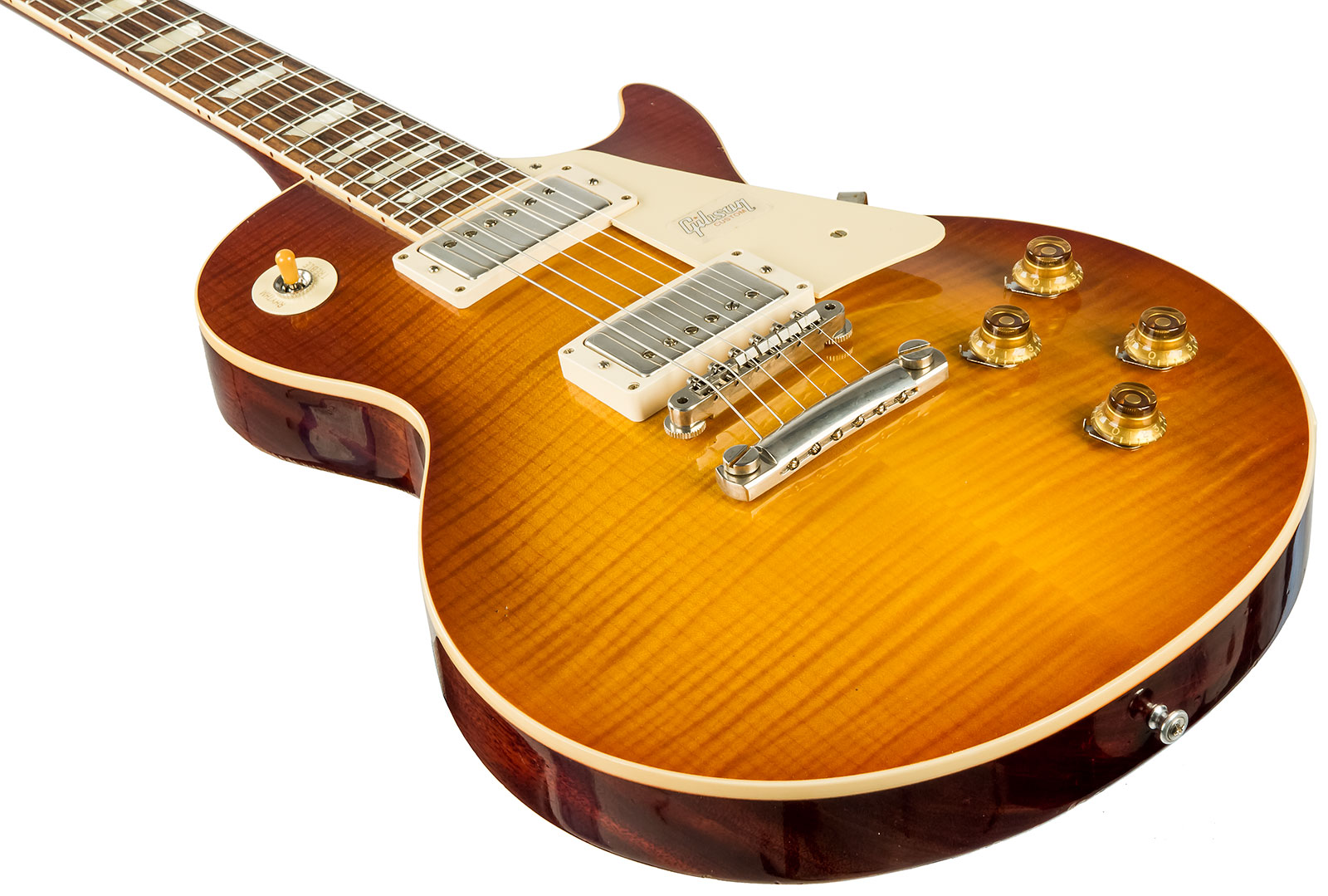 Gibson Custom Shop M2m Les Paul Standard 1958 2h Ht Rw #89886 - Aged Royal Teaburst - Single-Cut-E-Gitarre - Variation 3